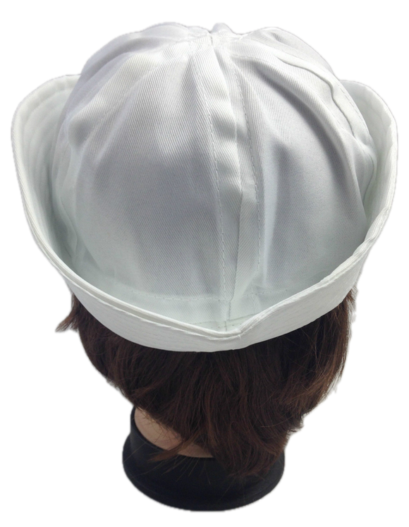 Adult White Sailor Hat Marine Unisex Gob Captain Navy Hen's Night Doughboy Cap