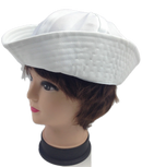 Adult White Sailor Hat Marine Unisex Gob Captain Navy Hen's Night Doughboy Cap-6