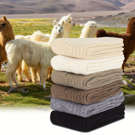 2 Pairs WOOL BLEND SOCKS Ladies Womens Thick Soft Work Thermal Warm Winter - 2-8 - 0