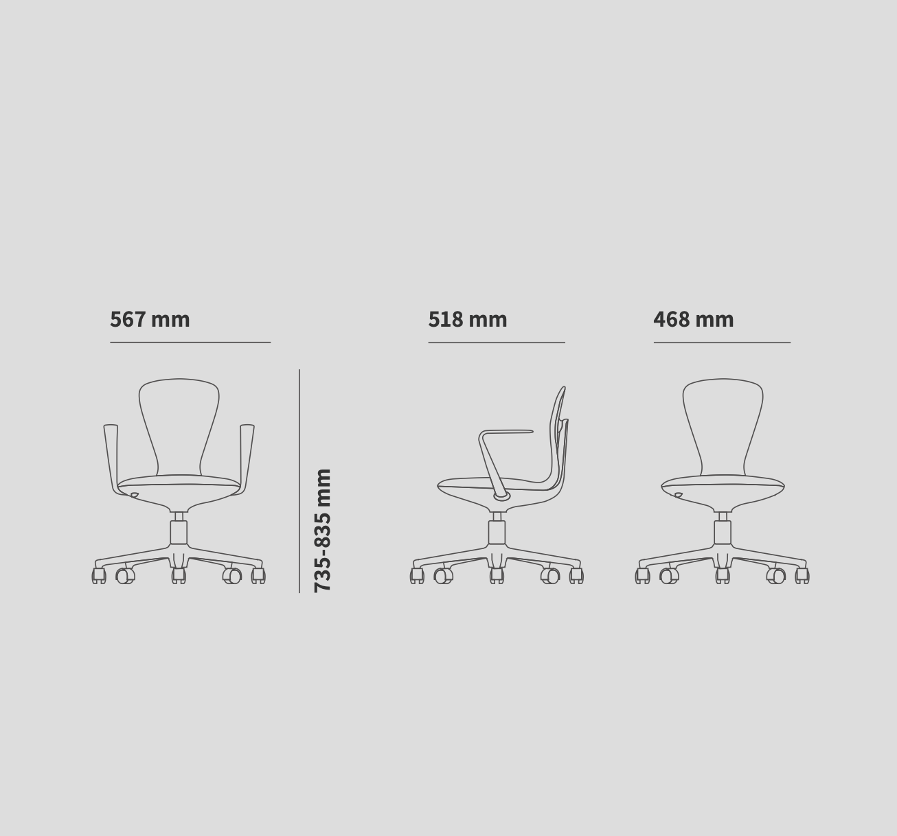 UFOU Joyin Tail Designer Ergonomic Chair - Flamingo