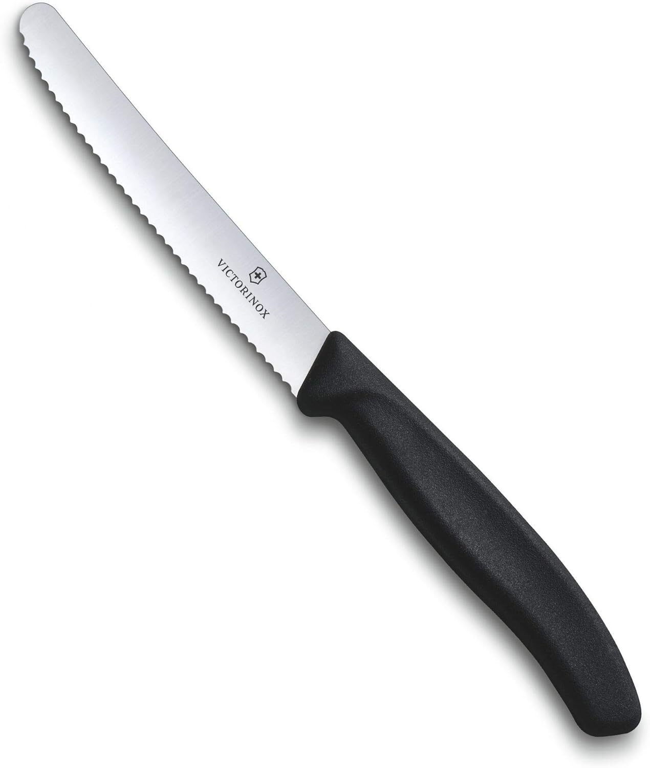 1x Victorinox Standard Wavy Edge Steak and Tomato Knife - Black - 0