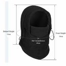 Windproof Thermal Fleece Balaclava Beanie Hat Full Face Mask Ski - Black-6
