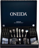 Oneida Barcelona 56pc Cutlery Butter Knives Forks Spoons Teaspoons Set in Gift Box-1