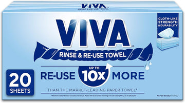 Viva Paper Towel Rinse & Re-Use Towel Reusable 20 Sheets - 0
