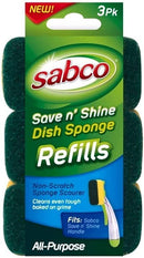 3-Pack Sabco Save N Shine Dish Sponge Scourer Refill-2
