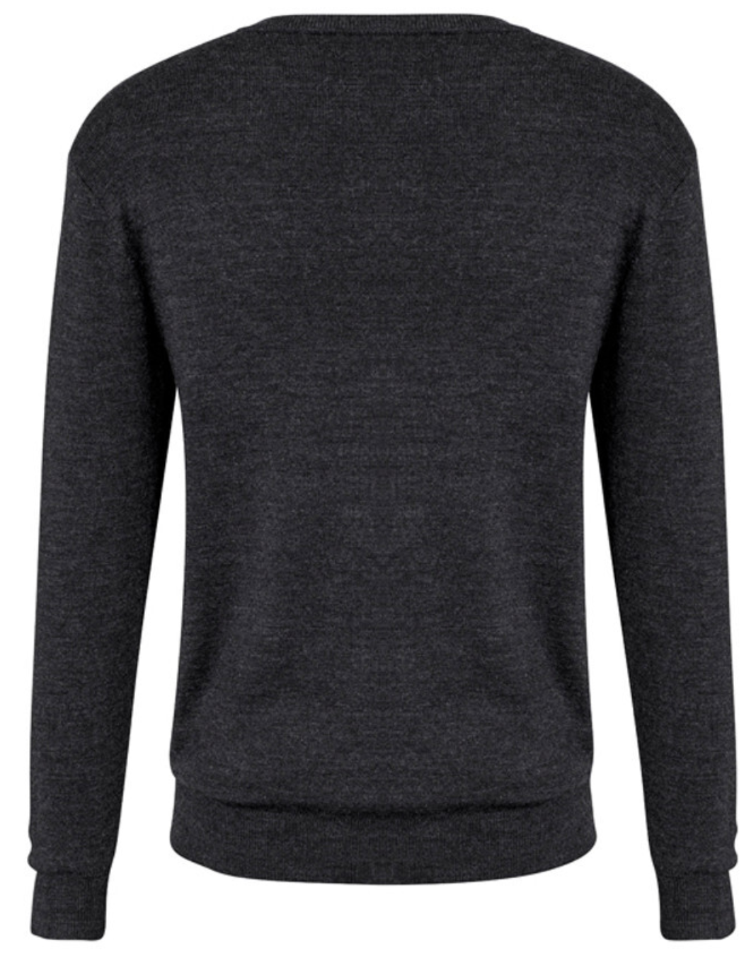 Mens Advatex Varesa Wool Pullover Jumper Cardigan V Neck - Charcoal - L