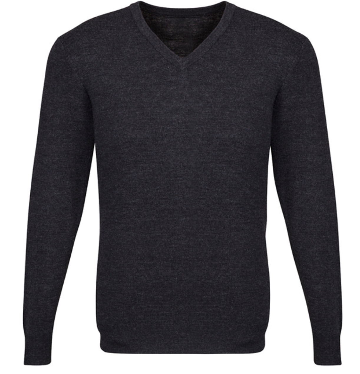 Mens Advatex Varesa Wool Pullover Jumper Cardigan V Neck - Charcoal - M - 0