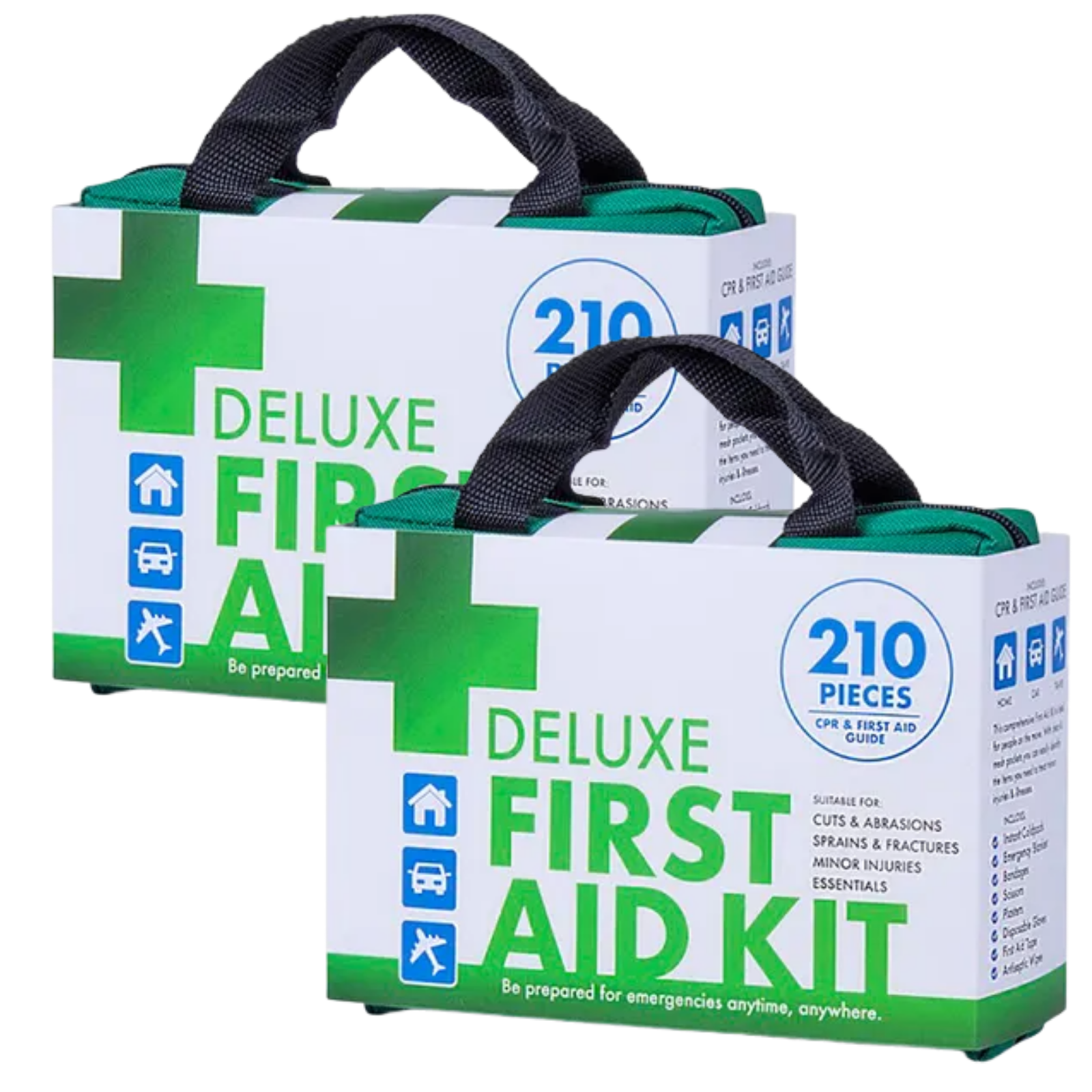 2x 210PCS EMERGENCY FIRST AID KIT Medical Travel Set Workplace Office ARTG BULK - 0