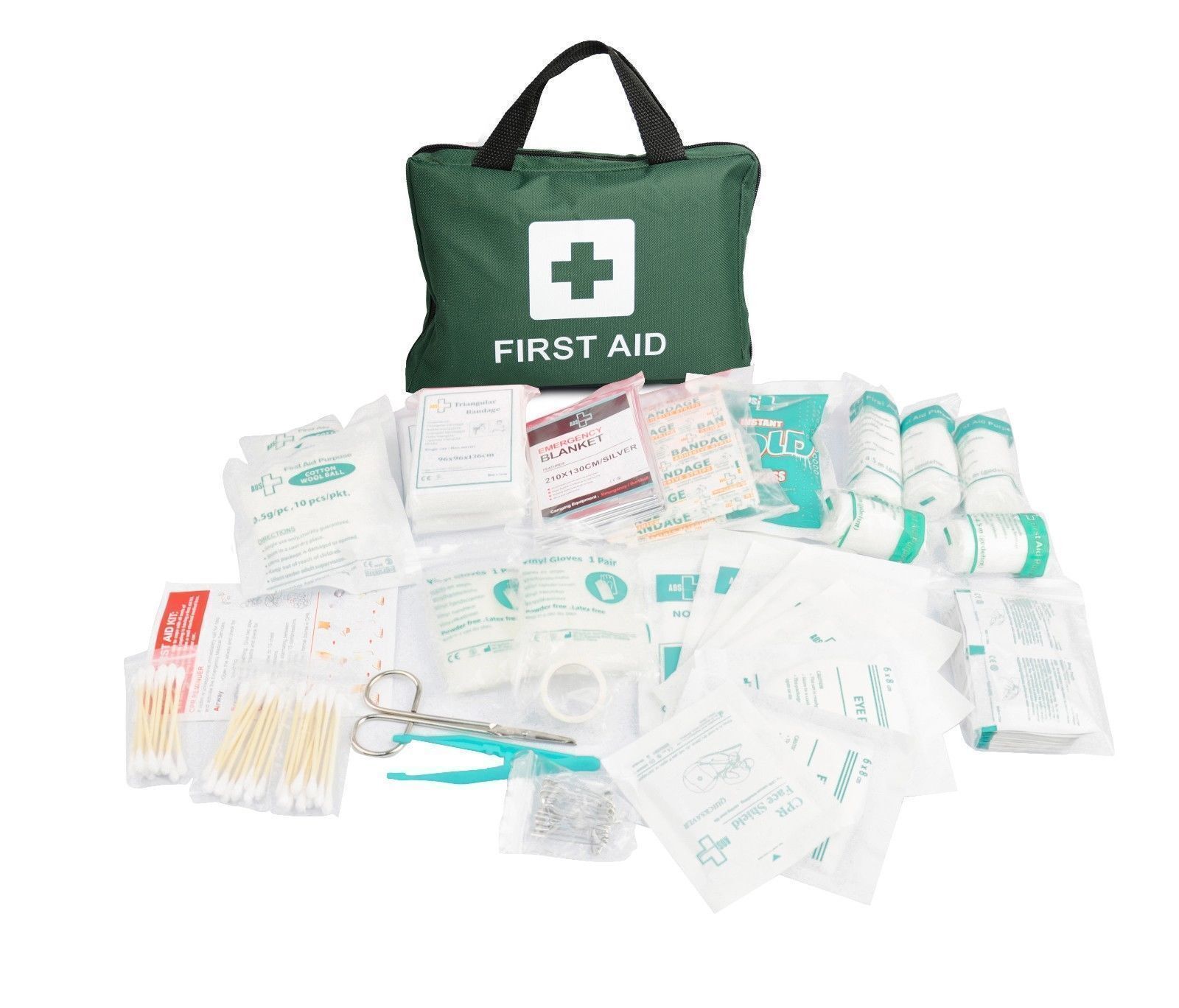 210PCS Emergency FIRST AID KIT Medical Travel Set Workplace Family Safety Office - 0