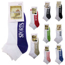 24x COTTON ANKLE SOCKS Sport Cushion Foot Low Cut Running - Assorted Colours Bulk-3
