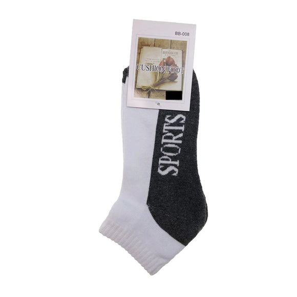 24x COTTON ANKLE SOCKS Sport Cushion Foot Low Cut Running - Assorted Colours Bulk