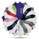 24x COTTON ANKLE SOCKS Sport Cushion Foot Low Cut Running - Assorted Colours Bulk-12