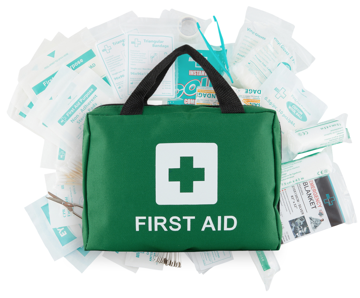 4x 210PCS EMERGENCY FIRST AID KIT Medical Travel Set Workplace Office ARTG BULK