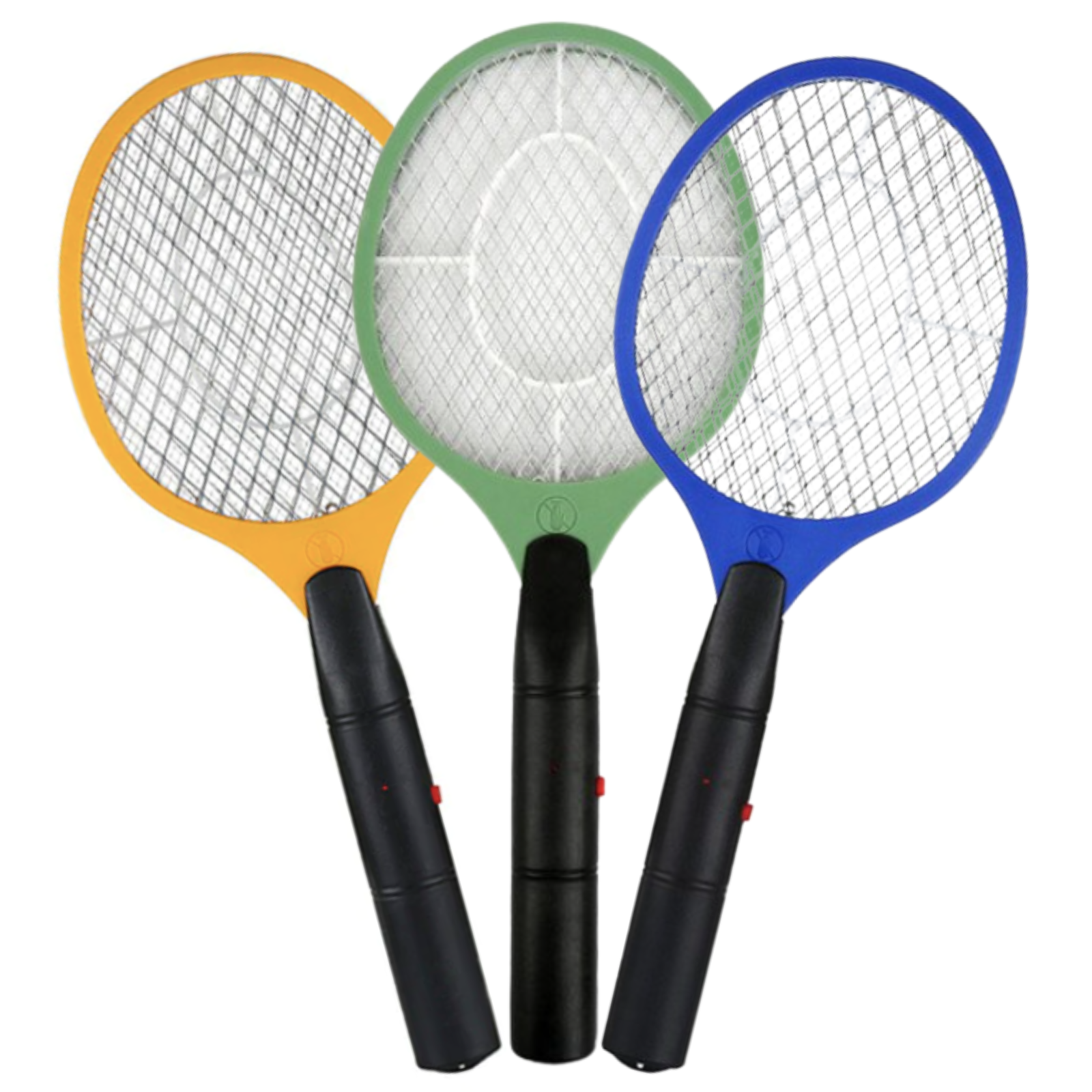 3x BUG ZAPPER RACKET Fly Mosquito Pest Swatter Net Racquet Electric Insect Killer - 0