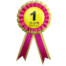 BIRTHDAY BADGE Party Favour Award Rosette Fancy Dress Girls Boys Childrens Kids --1