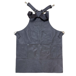 BUFFALO LEATHER APRON Cooking Chef Hairdresser Waterproof Durable Quality - Brown - 0