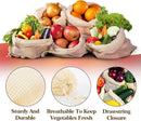 Set of 10 ECOCLAND Reusable Mesh Produce Bags Fruit Grocery Storage Washable Eco Bag-5