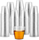1080pcs 30ml Reusable & Disposable Plastic Shot Glasses Clear Cups Event Tastings Bulk-1