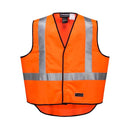 HUSKI Hi Vis Patrol Vest 3M Reflective Tape Safety Workwear High Visibility - Orange-7