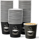 2880x Premium Paper Small Coffee Cups 2.5oz for Espresso Macchiato Piccolo Short Black - Black-1