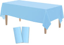 Table Cloth Cover Reusable & Washable Xmas Party 137cm x 274cm (54"x108") in Sky Blue-1