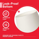 1000x 12oz Premium Paper Coffee Cups in White Bulk Wax Free Extra Strong in White-4