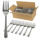1200x Reusable Plastic Forks Cutlery Bulk BPA Free Extra Strong - Gloss Silver-1