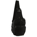 Pierre Cardin Cross Body Tactical Sling Bag Rucksack Army Style in Black-1