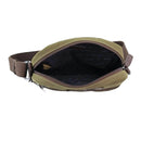 POLICE Wings Canvas Mens Messenger Business Bag w/ Laptop Computer Section in Dark Olive-4