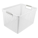 24x Premium Plastic Storage Basket Bulk w/ Grip Handles 27*18*14cm-2