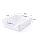24x Premum Plastic Storage Basket Bulk w/ Grip Handles 36*25.5*8.5cm-3