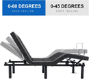 S*MAX Queen Adjustable Zero Gravity Bed Frame with Dual Motors Wireless Remote & USB Ports-4