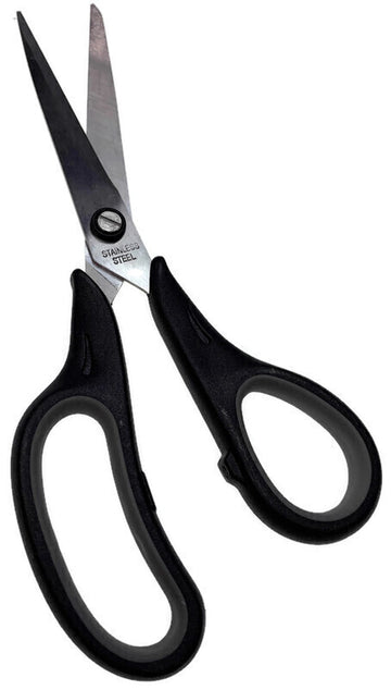 Stainless Steel Scissors Soft Handle Kitchen Craft Office School Sharp Kitchen - 0