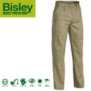 Bisley Mens Insect Protection Drill Work Pants Trousers - Khaki - 112cm-3