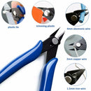 170-Blue Flush Cutter Mini Diagonal Cutting Pliers Side Cutter Nippers Wire Cutter-5