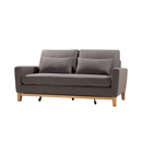 SHASA 2 Seater Pull-out Sofa bed Grey taupe-3
