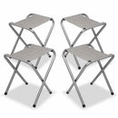 Portable Folding Picnic Camping Set BBQ Party Aluminium Table 4 Foldable Chairs-2