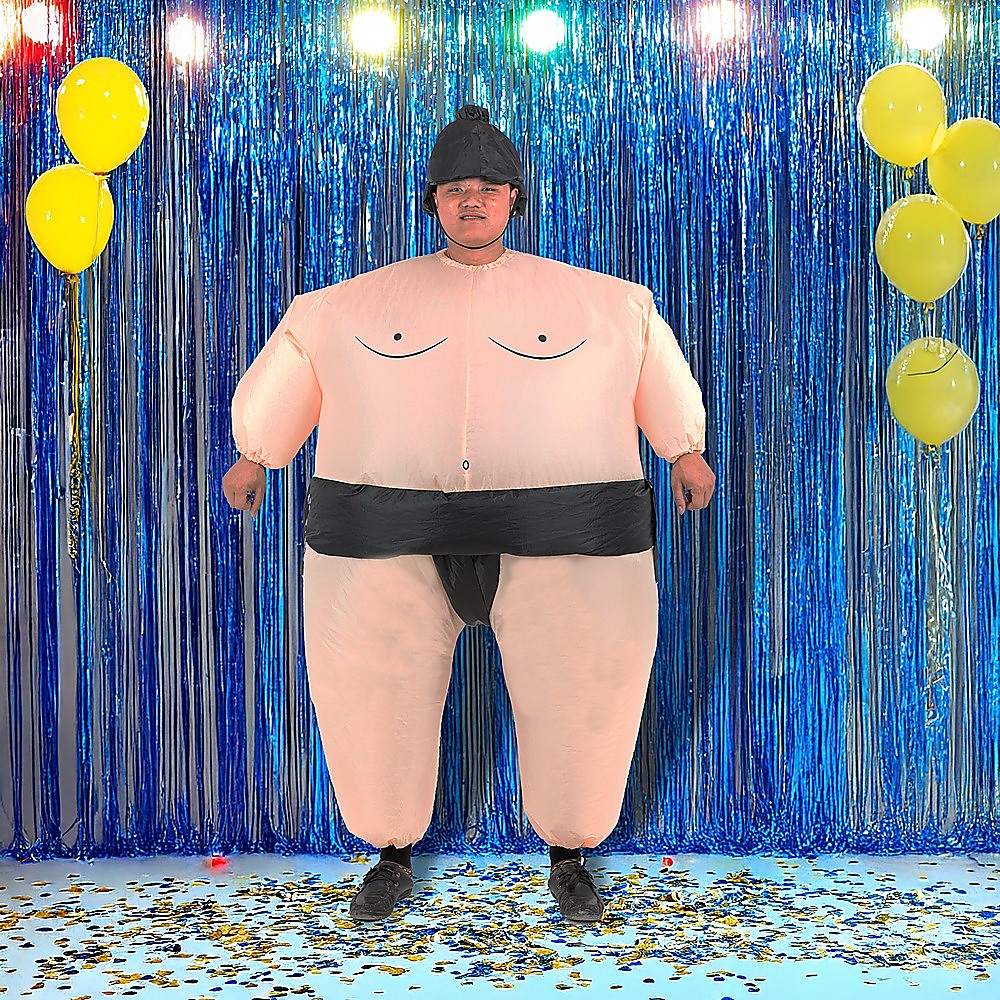 SUMO Fancy Dress Inflatable Suit -Fan Operated Costume - 0