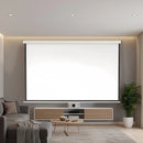 100" Electric Motorised Projector Screen TV +Remote-2