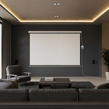 120" Electric Motorised Projector Screen TV +Remote