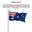 6.0m Flag Pole Full Set / Kit w Australian Flag-9