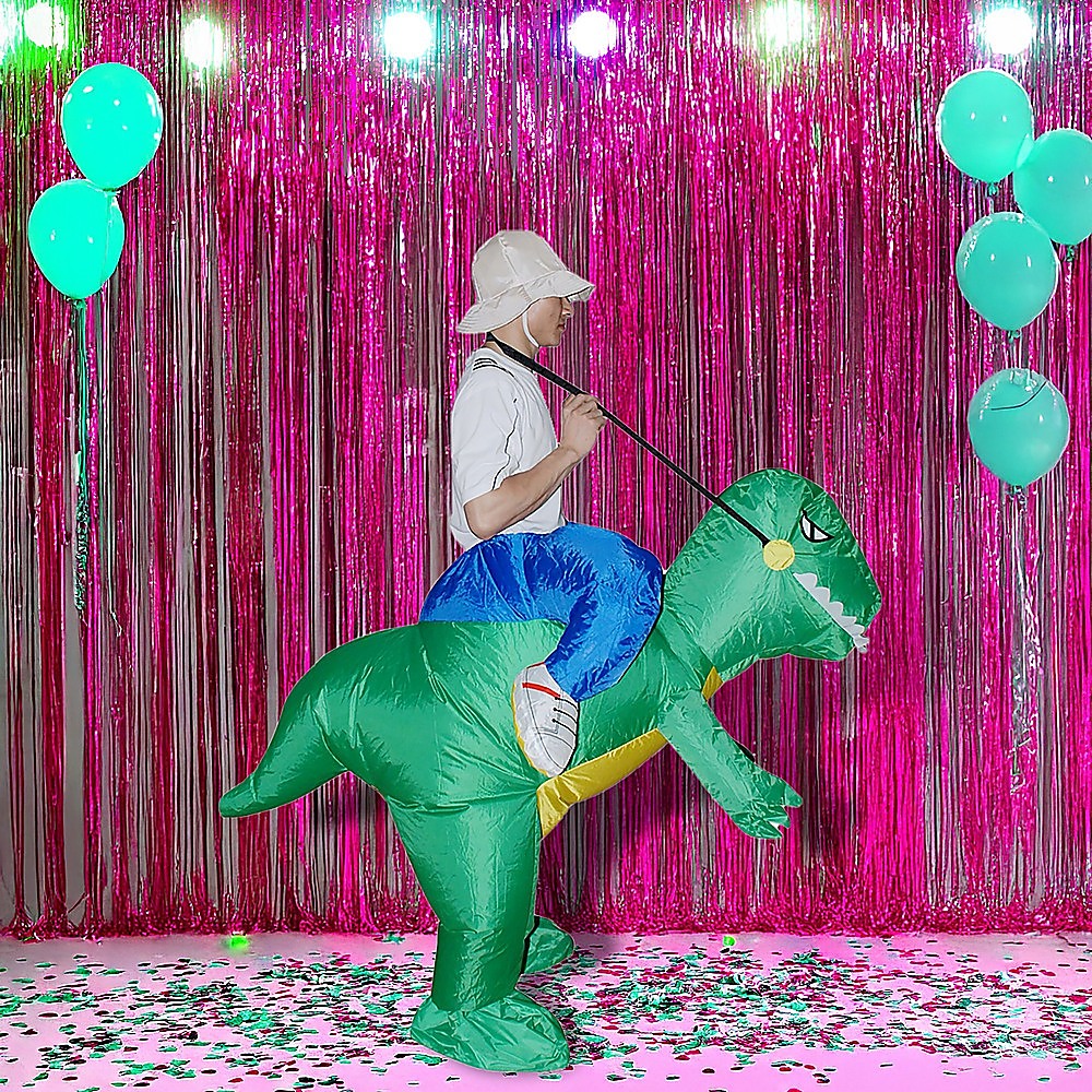 DINO Fancy Dress Inflatable Suit -Fan Operated Costume - 0