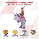 UNICORN Fancy Dress Inflatable Suit -Fan Operated Costume-4