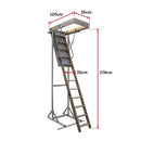 Ash Hardwood Attic Loft Ladder-11