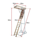 Attic Loft Ladder - 2700mm to 3050mm-11
