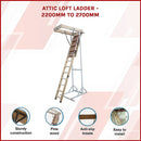 Attic Loft Ladder - 2200mm to 2700mm-3