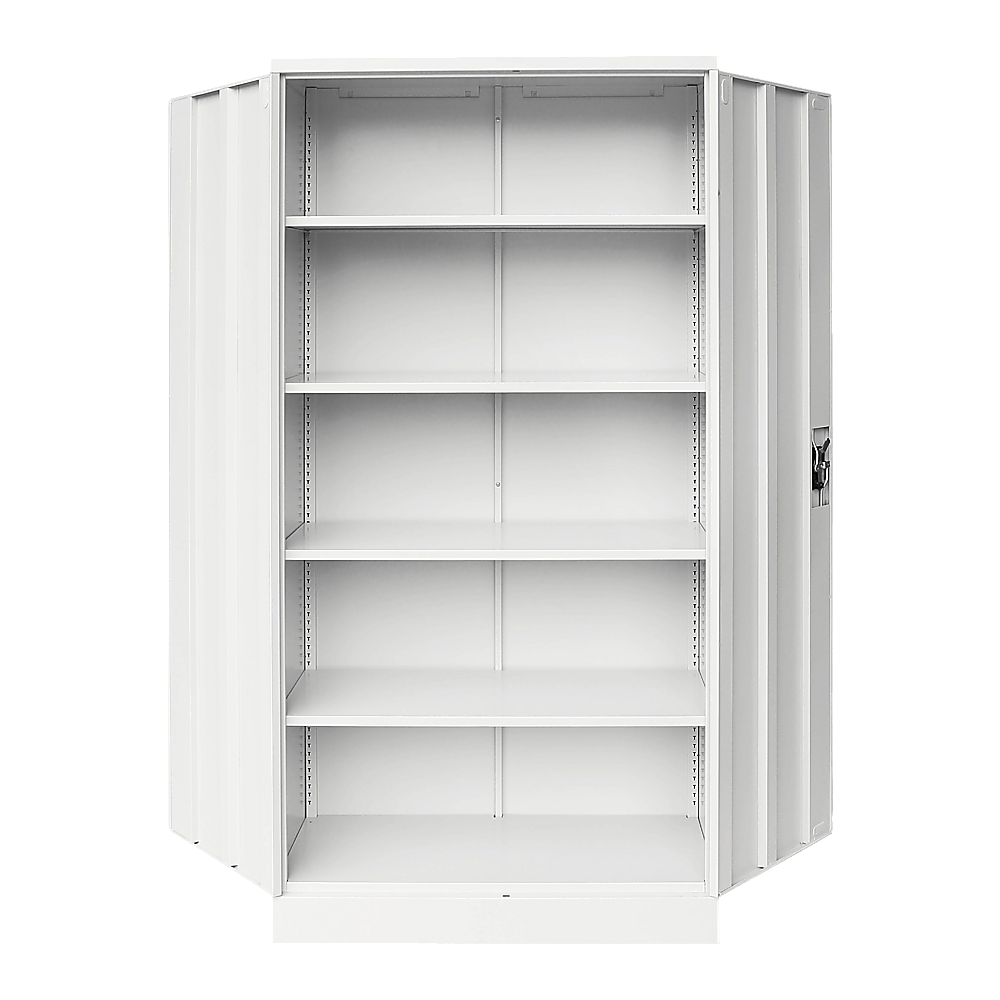 Two-Door Shelf Office Gym Filing Storage Locker Cabinet Safe