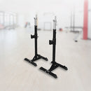 Squat Rack Stand Pair Bench Press Weight Lifting Barbell-5