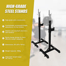 Squat Rack Stand Pair Bench Press Weight Lifting Barbell-11
