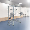 Power Rack Squat Cage Stands w Lat Pulldown Home Gym-6